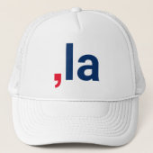 Comma La kamala lustige Aussprache rot-blau Truckerkappe (Vorderseite)