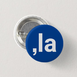 Comma La kamala moderne Typografie komisch blau Button