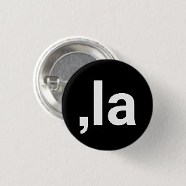 Comma La kamala moderne Typografie komisch schwarz Button