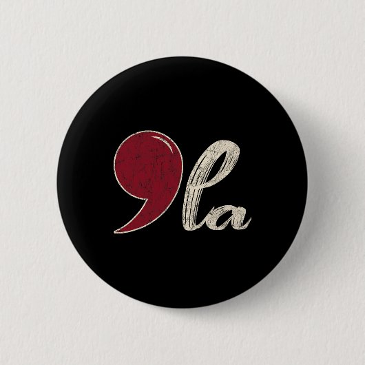 Comma La Kamala Walz 2024 Präsident Kamala-harris Button (Vorderseite)