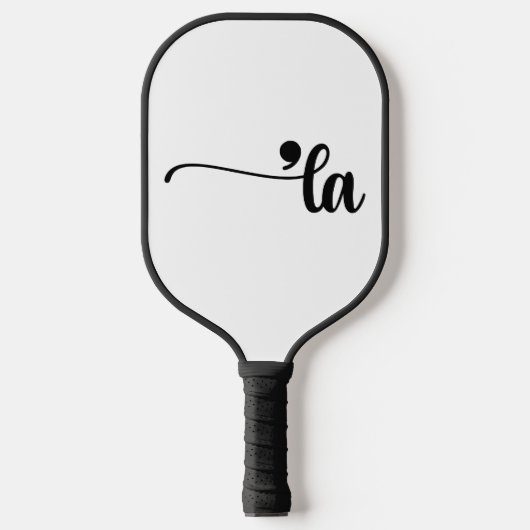 Comma La - Kamala White Pickleball Schläger (Vorderseite)