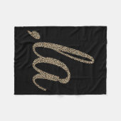 Comma La Leopard Print Funny Fleecedecke (Vorderseite (Horizontal))