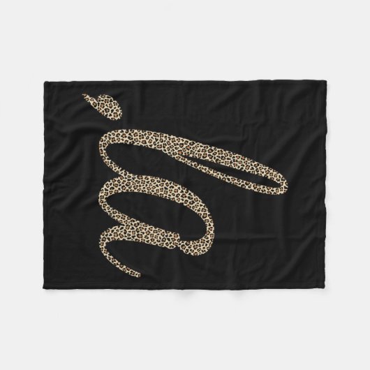 Comma La Leopard Print Funny Fleecedecke (Vorderseite (Horizontal))