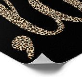 Comma La Leopard Print Funny Poster (Ecke)