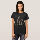 Comma La Leopard Print Funny T-Shirt (Vorne ganz)