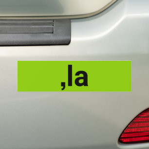 Comma La lustige brat kamala schwarze Limette grün Autoaufkleber