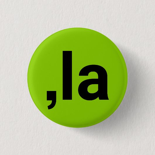 Comma La lustige brat kamala schwarze Limette grün Button (Vorderseite)