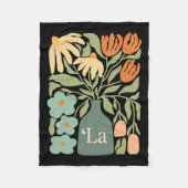 Comma La Subtle Boho Blume Kamala Harris Frau P Fleecedecke (Vorderseite)