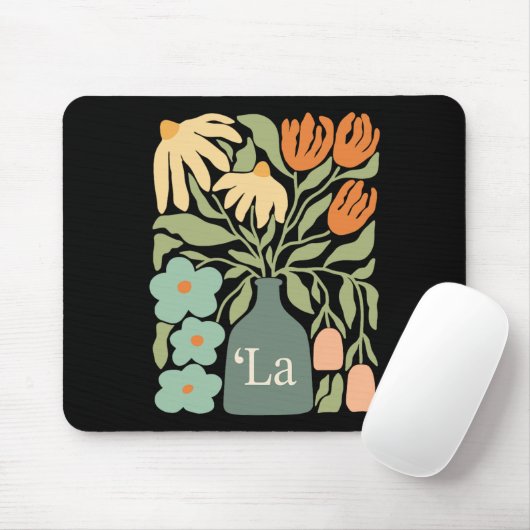Comma La Subtle Boho Blume Kamala Harris Frau P Mousepad (Mit Mouse)