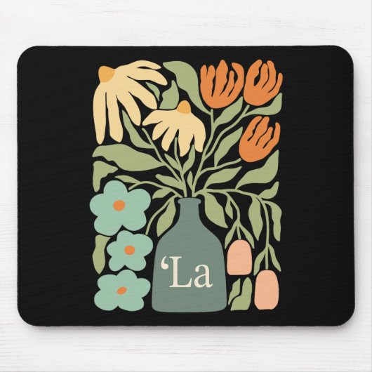 Comma La Subtle Boho Blume Kamala Harris Frau P Mousepad (Vorne)
