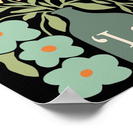 Comma La Subtle Boho Blume Kamala Harris Frau P Poster (Ecke)