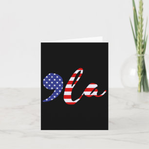 Comma La USA Flag Kamala Harris für Präsident 2024 Karte