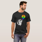 Comma-LA with cute cat Kamala Rainbow design T-Shirt (Vorne ganz)