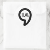 CommaLa - Kamala Runder Aufkleber (Tasche)