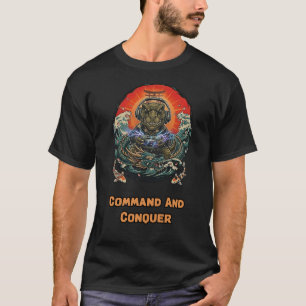 Command Conquer Strategie Gamer Dominante Macht T-Shirt