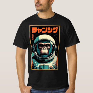 Commander Affe – Retro-futuristischer Weltraumfors T-Shirt