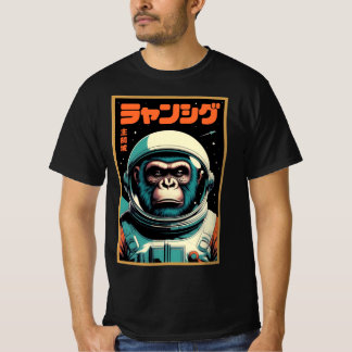 Commander Affe – Retro-futuristischer Weltraumfors T-Shirt