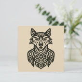 Commander Furry Dankeskarte (Stehend Vorderseite)