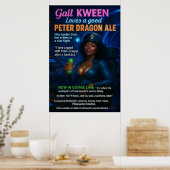 Commander Gail Kween Lieben Peter Dragon Ale Poster (Küche)