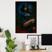 Commander Gail Kween Poster | Sinnlicher Sci-Fi Pi (Heimbüro)