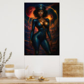 Commander Gail Kween | Sci-Fi Glamour 2025 Poster (Küche)