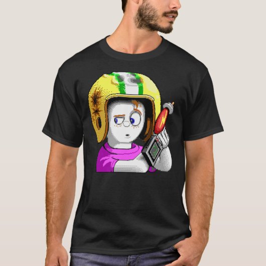 Commander Keen HD - Retro DOS Spielfan-Artikel Ess T-Shirt (Vorderseite)