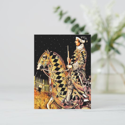 "Commander on Horseback" Postkarte (Stehend Vorderseite)