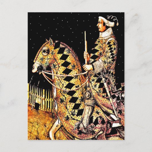 "Commander on Horseback" Postkarte (Vorderseite)