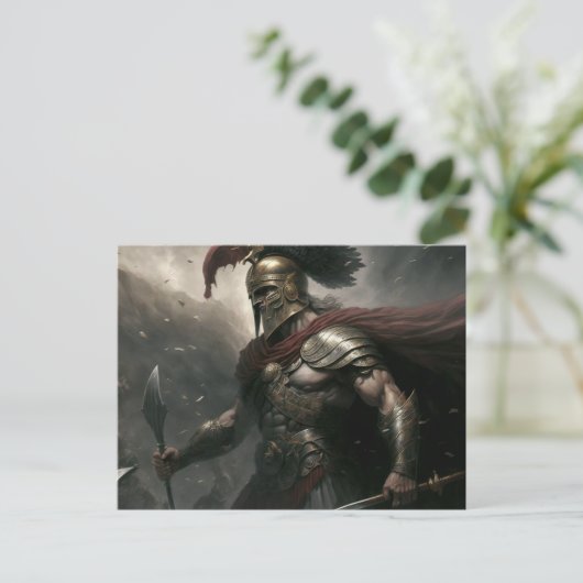 Commander Postkarte (Stehend Vorderseite)