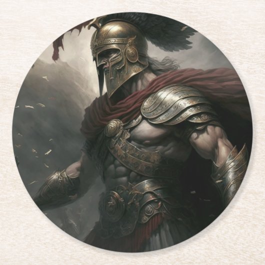 Commander Runder Pappuntersetzer (Vorderseite)