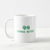 Commas Matter | Funny English Teacher Gifts Kaffeetasse (Links)