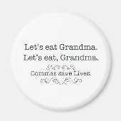 Commas Rett Lives Magnet (Vorne)