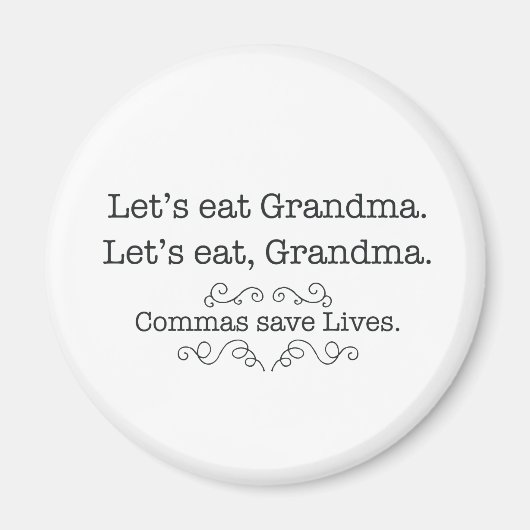 Commas Rett Lives Magnet (Vorne)