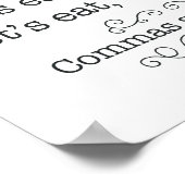 Commas Rett Lives Poster (Ecke)