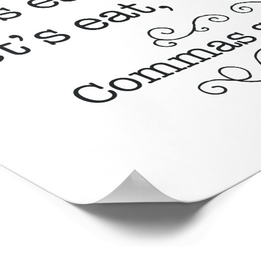 Commas Rett Lives Poster (Ecke)