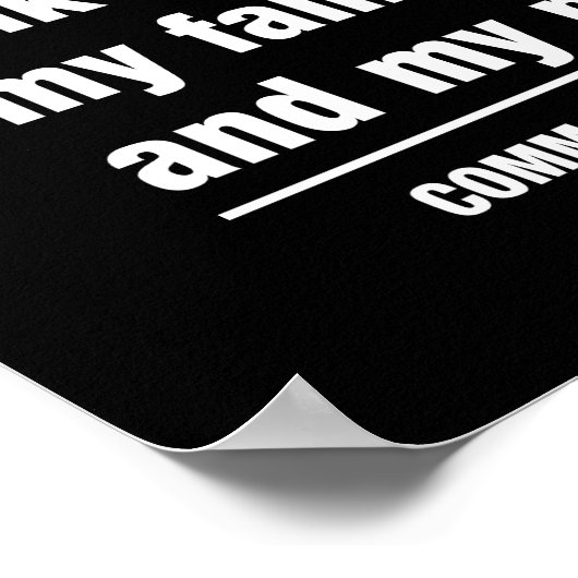 Commas Rett Lives Poster (Ecke)