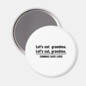 Commas Rettete Grandmas Magnet (Vorderseite/Rückseite)