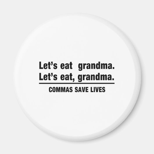Commas Rettete Grandmas Magnet (Vorne)