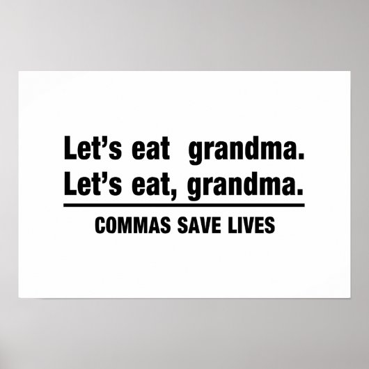 Commas Rettete Grandmas Poster (Vorne)