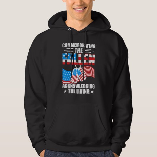 Commemorating The Fallen Acknowledging The Living Hoodie (Vorderseite)
