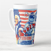 Commemorative 1776-2026 USA Personalized Milchtasse (Linke Ecke)