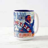 Commemorative 1776-2026 USA Personalized Zweifarbige Tasse (VorderseiteRechts)