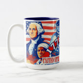 Commemorative 1776-2026 USA Personalized Zweifarbige Tasse (Links)