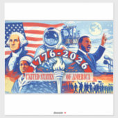 Commemorative 1776-2026 USA Semiquincentennial  Aufkleber (Blatt)