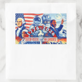 Commemorative 1776-2026 USA Semiquincentennial Rechteckiger Aufkleber (Tasche)