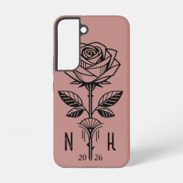 Commemorative Art Deco Rose Phone Case - Samsung Samsung Galaxy Hülle