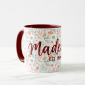 Commemorative floral mug tasse (Vorderseite Links)
