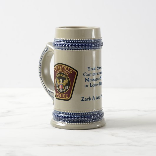 Commemorative Name Date Keepsake Stein Mug Bierglas (Vorderseite Links)