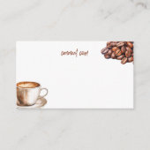 Comment Card Kaffee und Gespräch Hinweiskarte (Vorderseite)