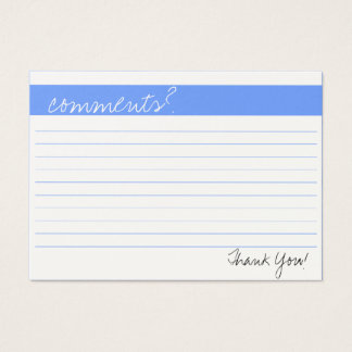 Comment-Karte